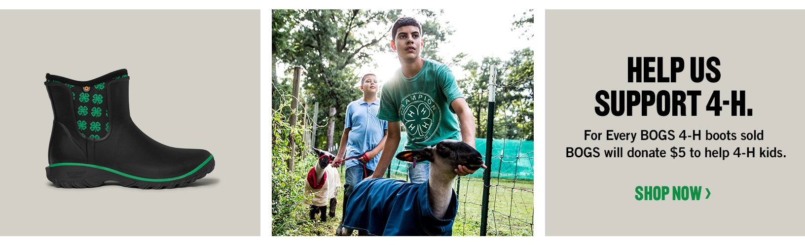 Support 4-H. We Do. Help Support by purchasing 4-H boots, $5 of your purchase goes back to the 4-H organization.